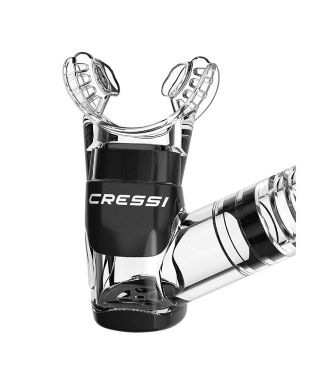 Tubo de mergulho Cressi Itaca Ultra Dry Cinza/Azul