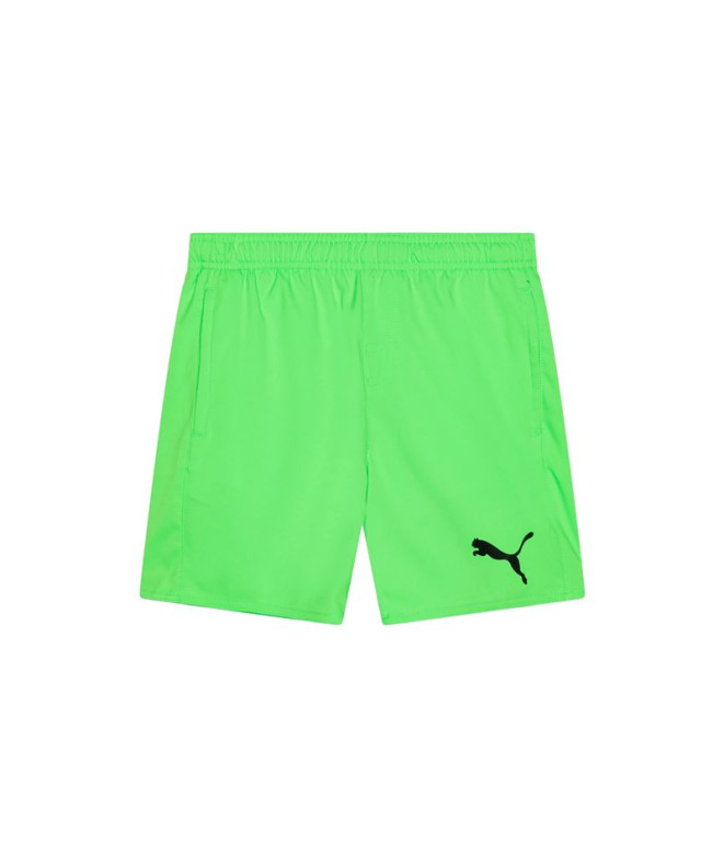 Fato de banho by Puma Medium Length 1P Infantil Fluor Green