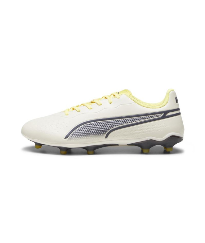 Botas de Fútbol Puma King Match Fg/Ag Hombre Blanco