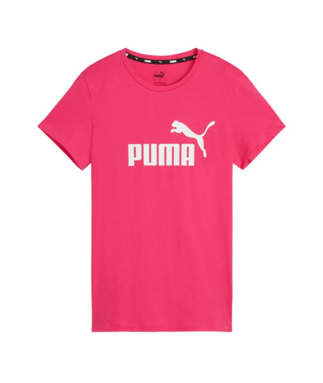 Camiseta Puma Essentials Rosa Mujer