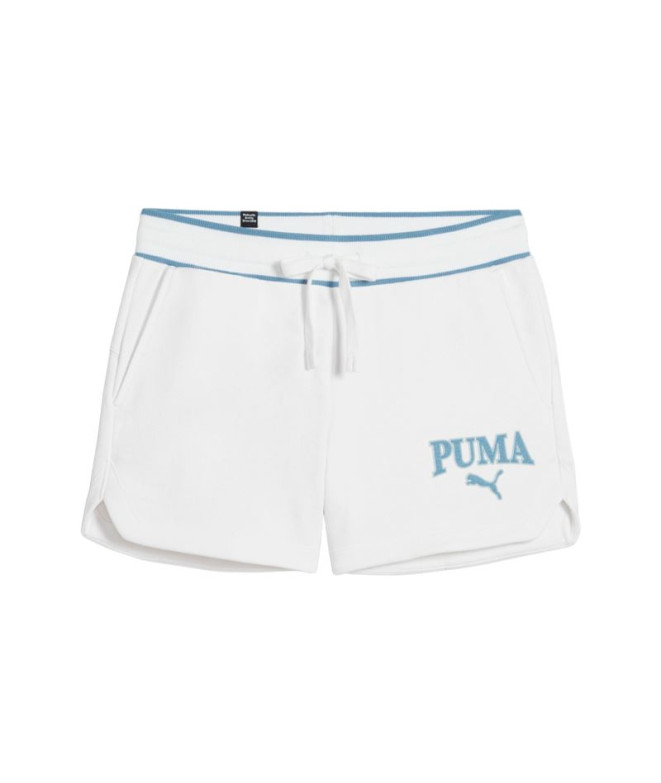 Pantalón Puma SQUAD 5" Blanco Mujer