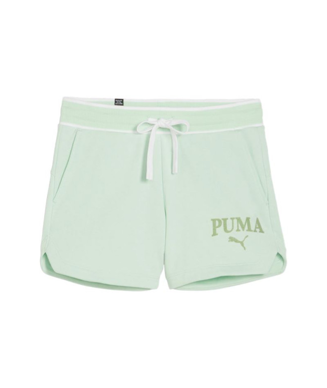 Pantalón Puma SQUAD 5" Verde Mujer