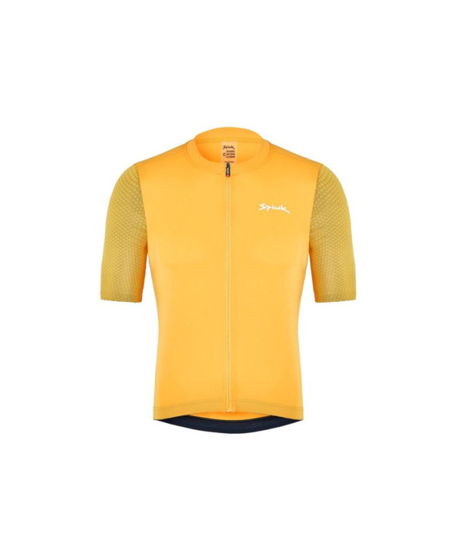 cyclisme Spiuk Homme Maillot MC Anatomic Ocre