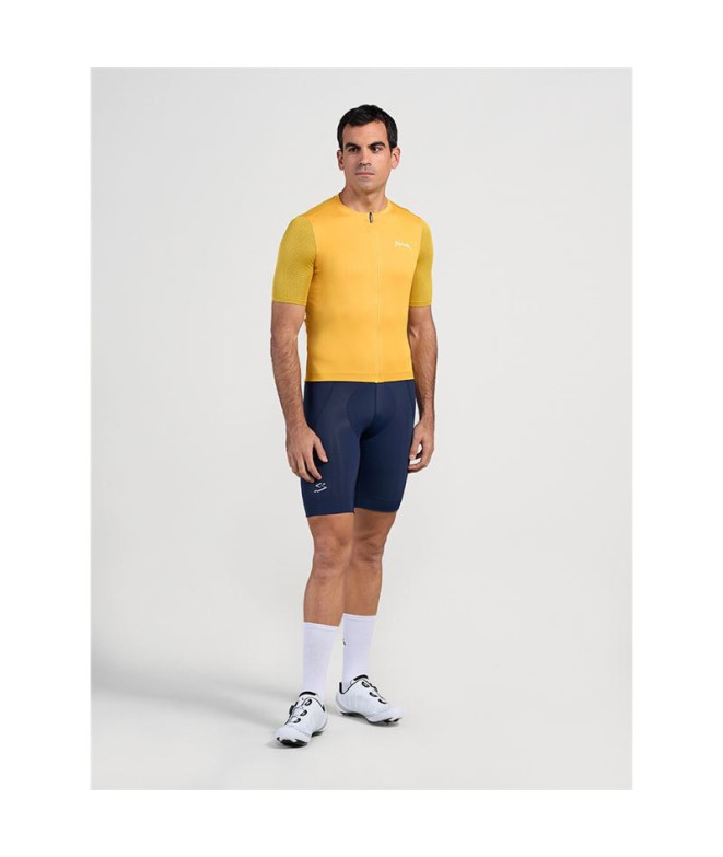 cyclisme Spiuk Homme Maillot MC Anatomic Ocre