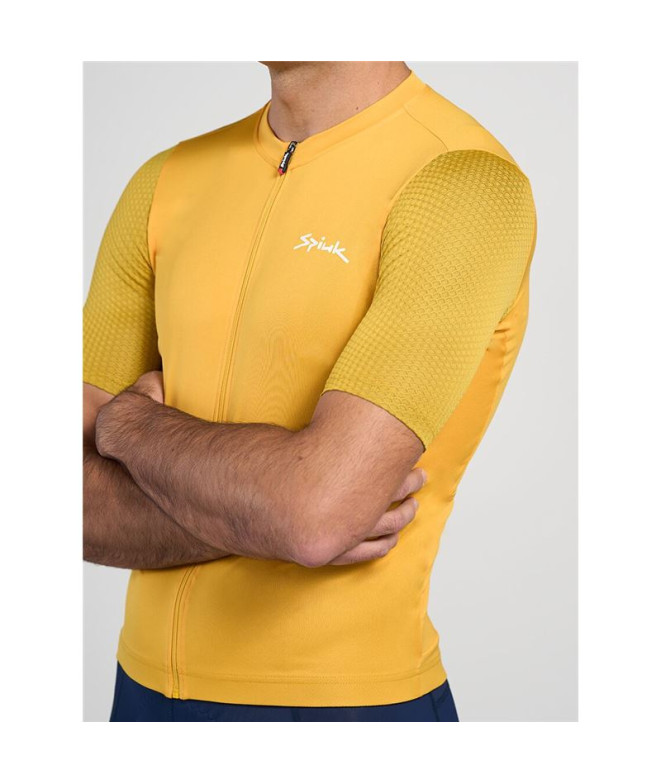 Maillot de ciclismo Spiuk MC Anatomic Hombre Ocre