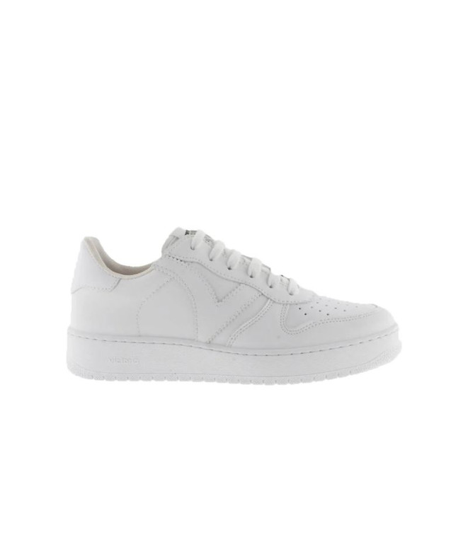 Zapatillas Victoria Madrid Efecto Piel Blanco