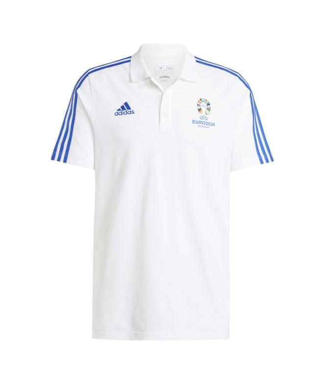 Polo de Football adidas Emblème Euro 2024 Homme Blanc