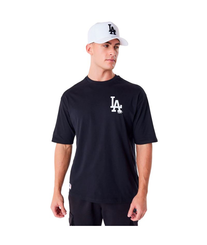 Camiseta New Era Essencial Oversized LA Dodgers MLB Preto Homem
