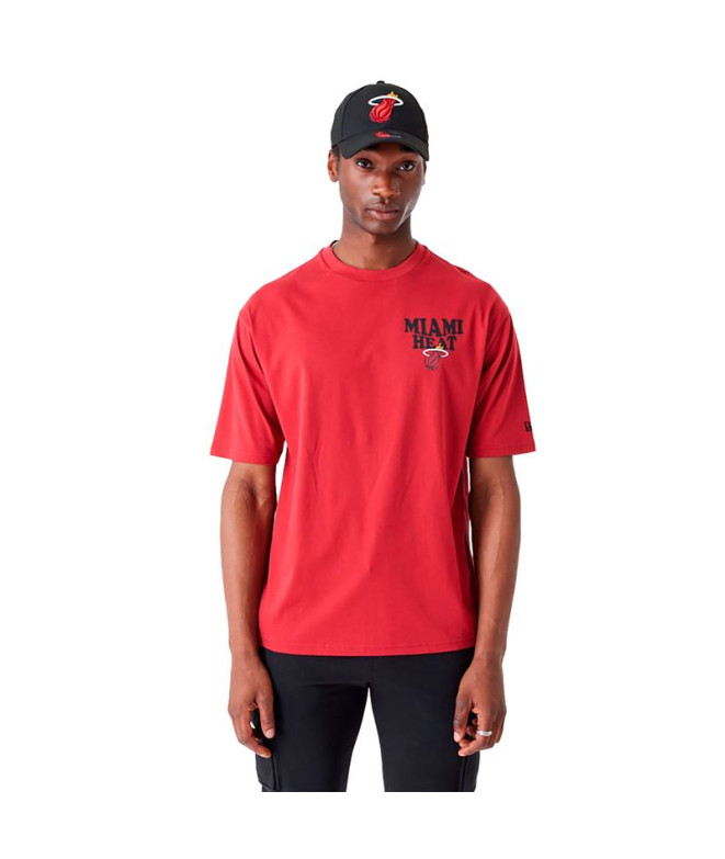 Camiseta New Era NBA Miami Script Rojo