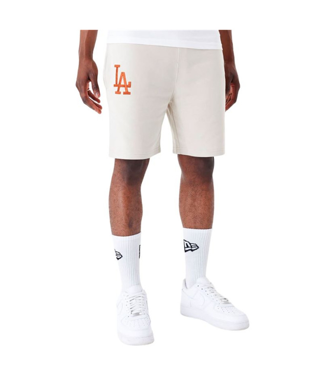 Pantalones New Era League Essentials La Dodgers Crema