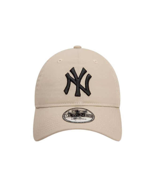 Gorra New Era 9TWENTY de la Liga de los Yankees de Nueva York Crema