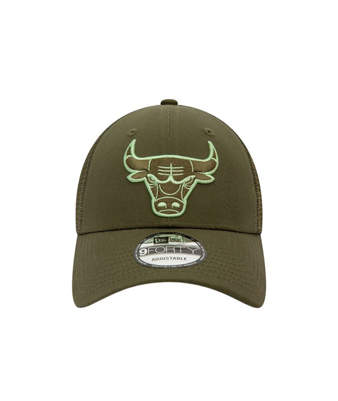 Boné New Era Chicago Bulls NBA 9FORTY Trucker Verde