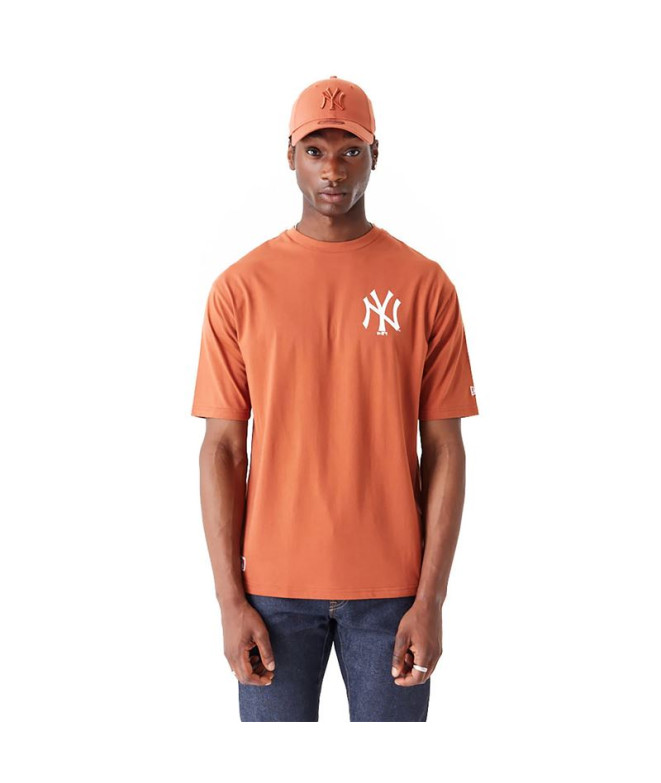 Camiseta New Era Oversized New York Yankees MLB World Series Marrón
