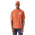 Camiseta New Era Camisola de tamanho grande New York Yankees MLB World Series castanha