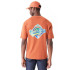 Camiseta New Era Camisola de tamanho grande New York Yankees MLB World Series castanha