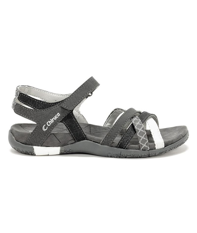 Sandalias de Montaña Chiruca Malibu 13 Mujer Negro/Gris