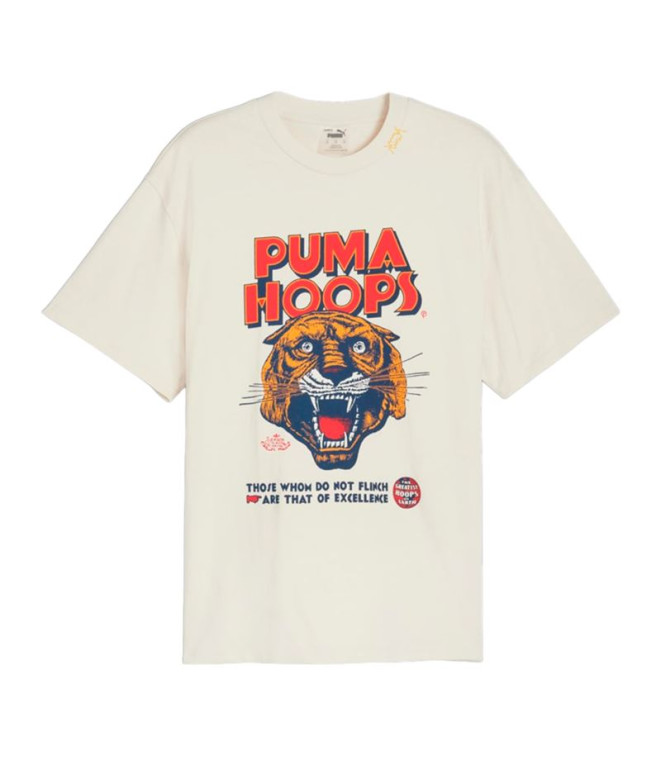 T-shirt Puma showtime Hoops Blanc