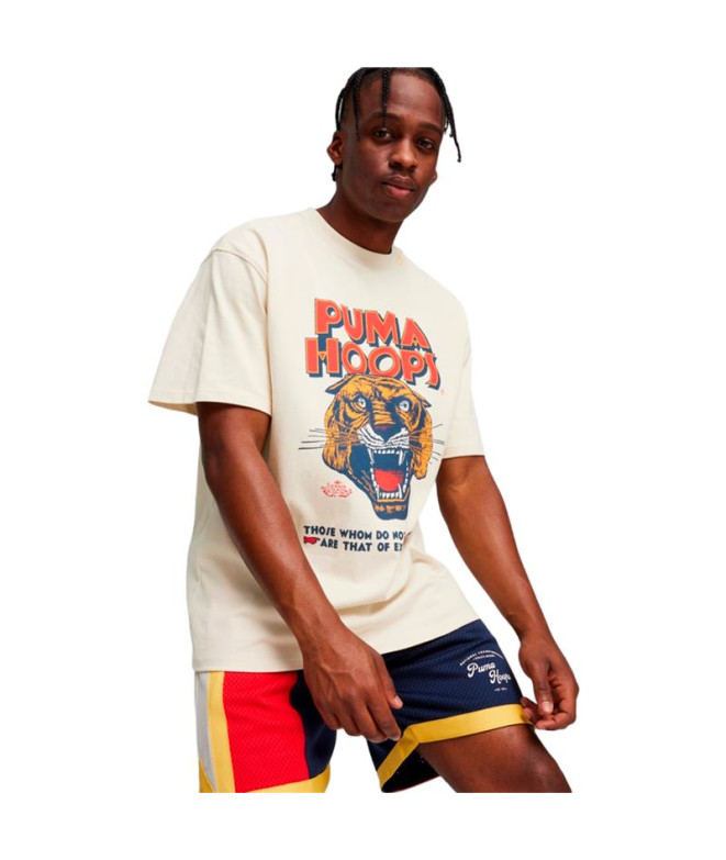 T-shirt Puma showtime Hoops Blanc