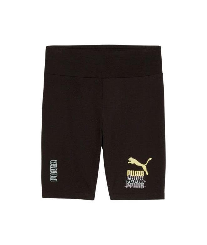 Mallas Puma CLASSICS BRAND LOVE Negro Mujer