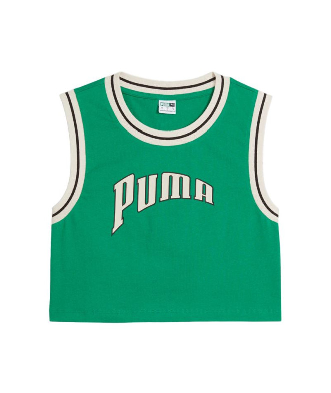 Top Puma AM FOR THE FA Verde Mujer