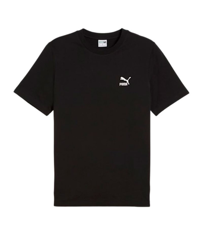 Camiseta Puma CLASSICS logótipo pequeno preto