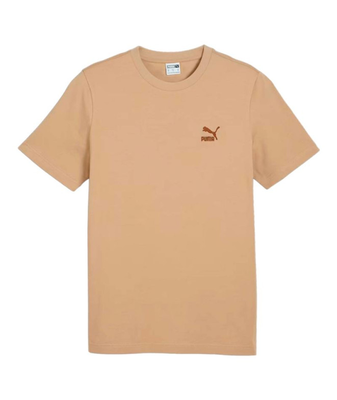 Camiseta Puma CLASSICS Logótipo pequeno castanho