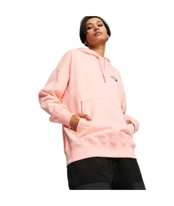 Sudadera Puma Downtown Oversized G Mujer Rosa