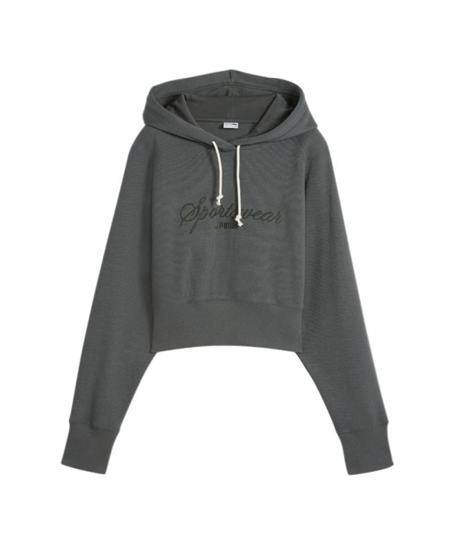Sweat Puma CLASSICS+ Relaxed Cr Grey Femme