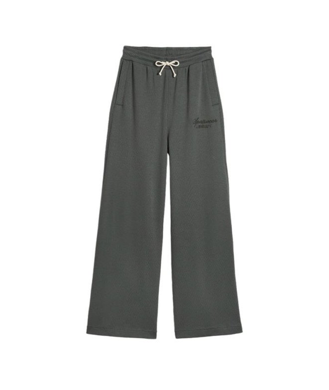 Calça Puma CLASSICS+ Relaxed Cinzento Mulher