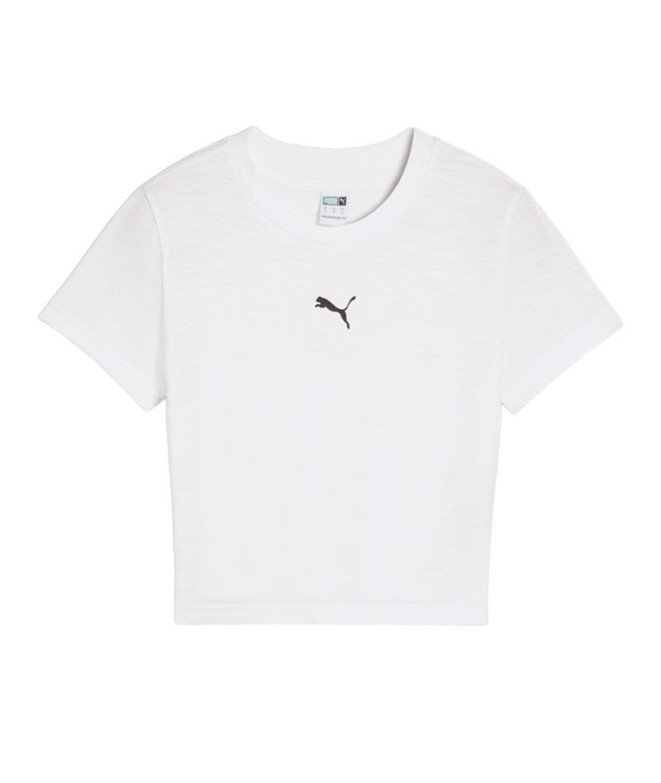 Camiseta Puma Dare To Baby Branco Mulher