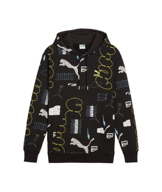 Sudadera Puma CLASSICS BRAND LOVE Negro