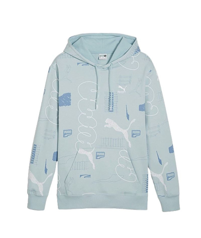 Sudadera Puma CLASSICS BRAND LOVE Turquesa