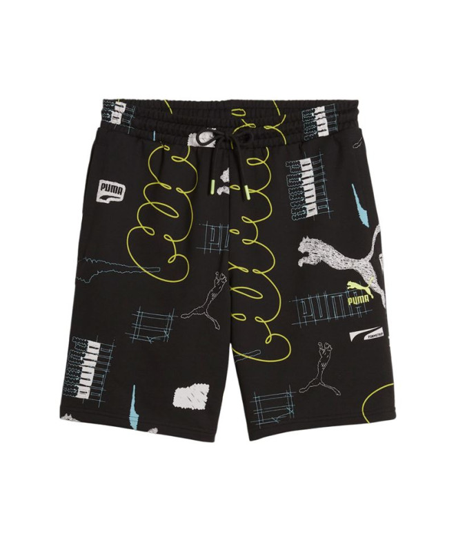 Pantalones Puma CLASSICS BRAND LOVE Negro