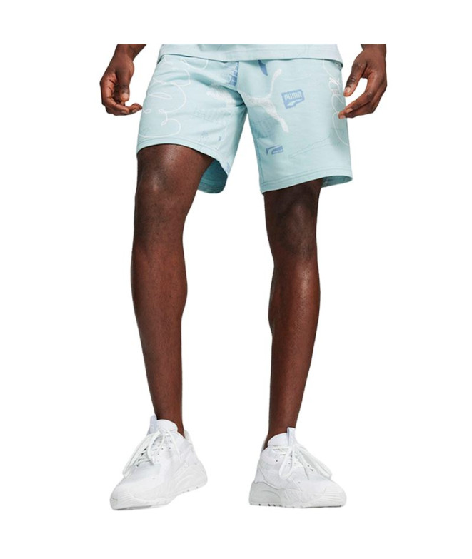 Pantalones Puma CLASSICS BRAND LOVE Turquesa