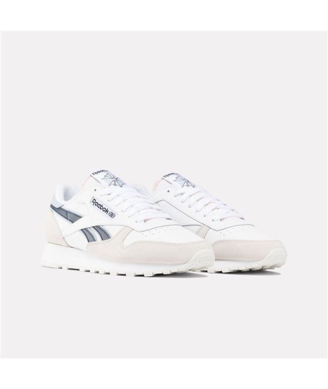 Sapatilhas Reebok Classic Couro Branco/Cinza/Azul