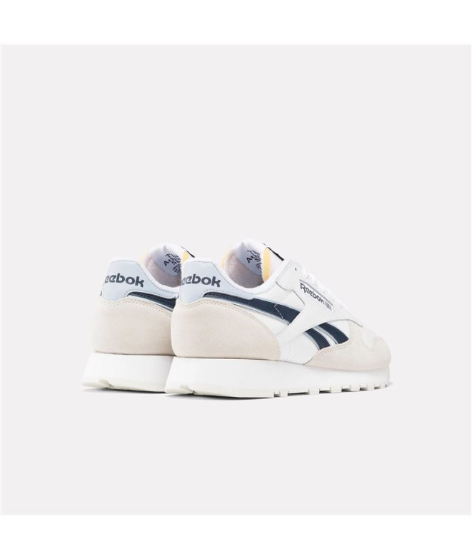Chaussures Reebok Classic Cuir Blanc/Gris/Bleu