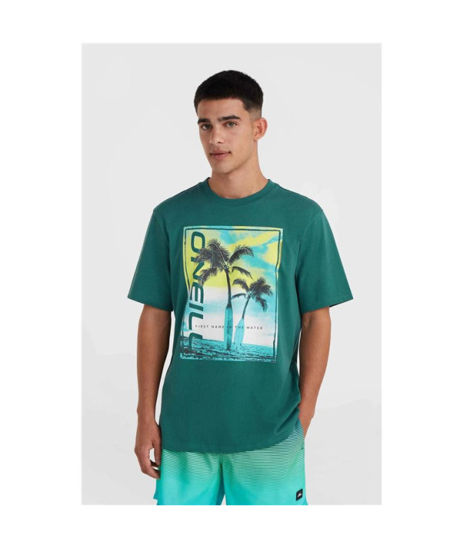Camiseta O'Neill Jack Neon Living Verde Homem