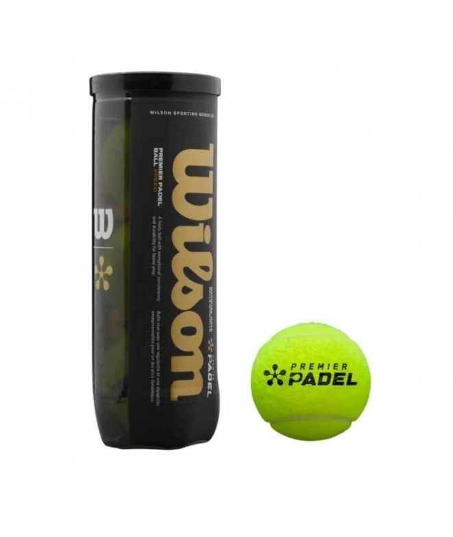 Bolas pádel Wilson de Premier Speed 3 Ball Amarelo
