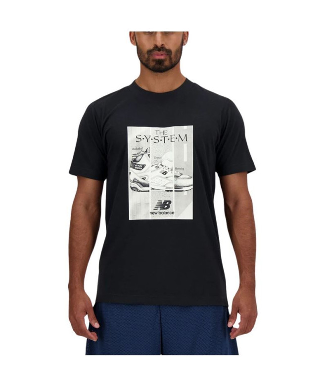 T-shirt New Balance Sport Essentials Poster Homme Noir