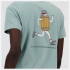 Camiseta New Balance Homem Sport Essentials Barrel Runner Azul