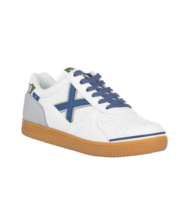 Chaussures Munich Enfant G-3 Kid Vco 333 Blanc Bleu