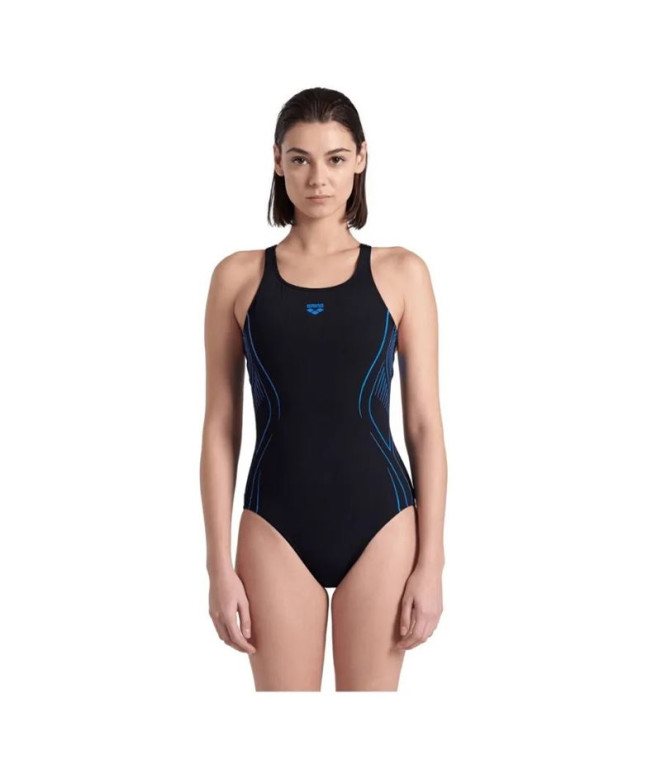 Maillot de bain de Natation Arena Reflecting Femme Black/Blue