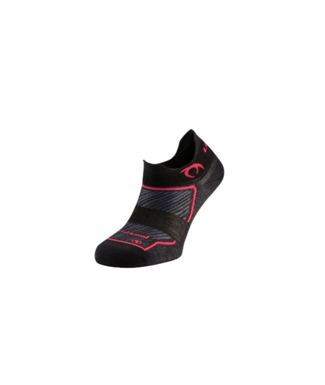 Calcetines de Running Lurbel Race Two Negro/Fucsia