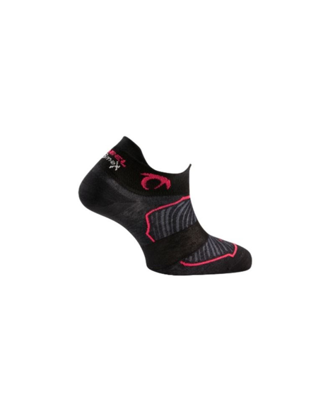 Calcetines de Running Lurbel Race Two Negro/Fucsia