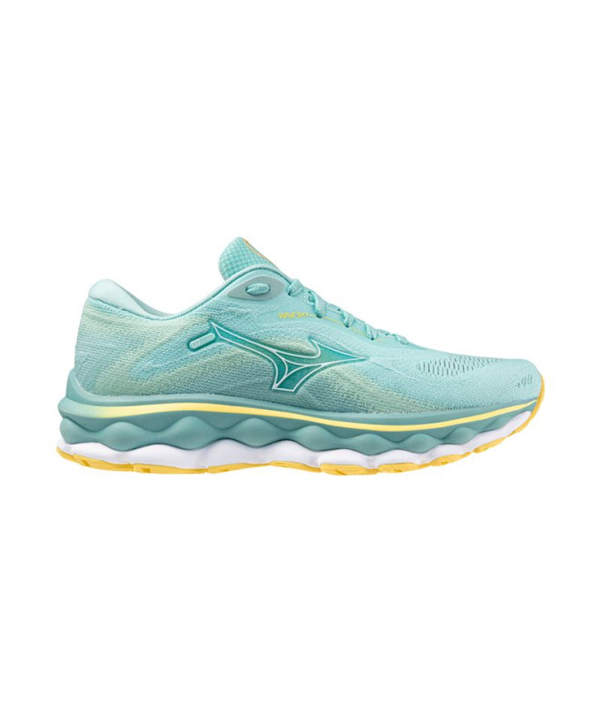 Sapatilhas De Running Mizuno Wave Sky 7 Mulher Verde