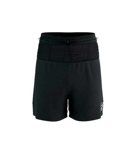 Calça de Trail Compressport Racing 2-In-1 Homem Preto