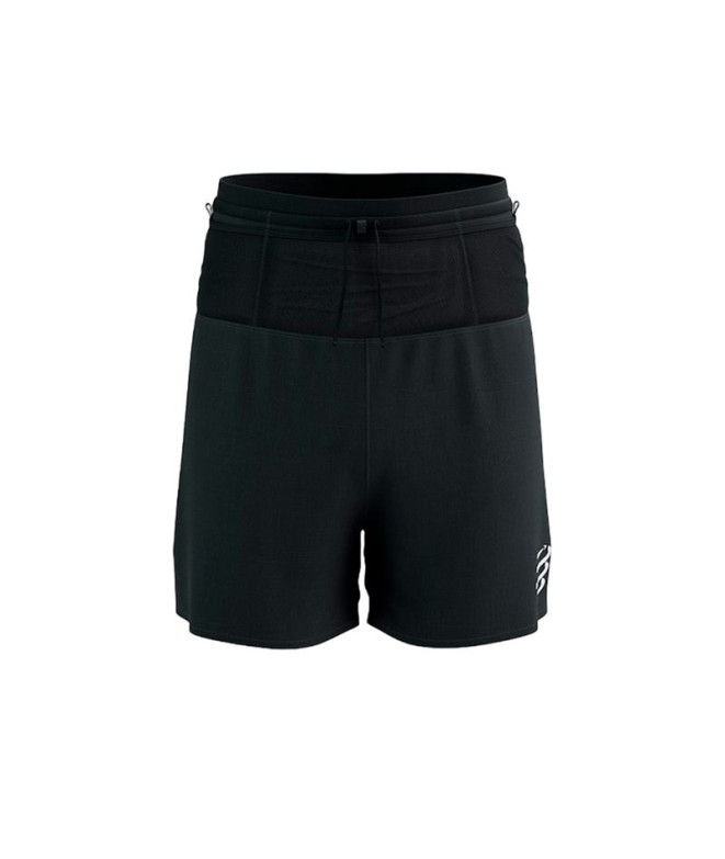 Calça de Trail Compressport Racing 2-In-1 Homem Preto