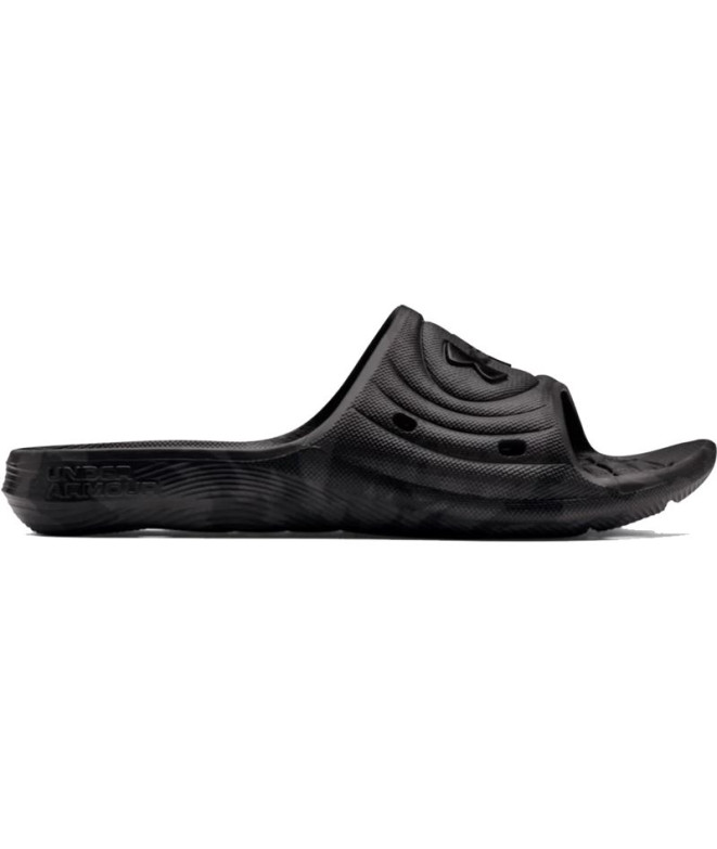 Chanclas de Natación Under Amour Locker Camo Negro Hombre