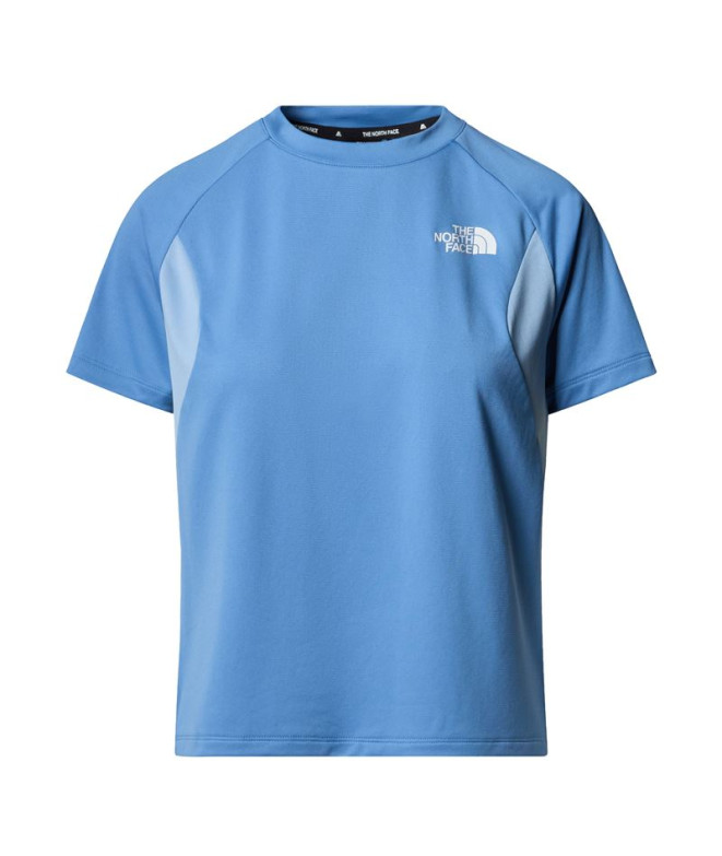 Camiseta de Montanha The North Face Ma S/S Mulher Azul