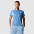 Camiseta de Montanha The North Face Ma S/S Mulher Azul